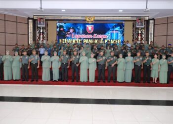Ratusan Militer Kodam Vl/Mulawarman Naik Pangkat