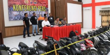 Polres Berau Tangkap Komplotan Curanmor, 21 Unit Motor Diamankan