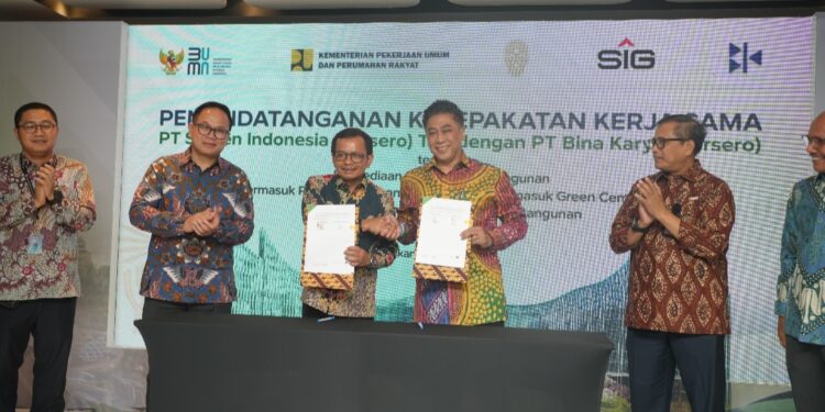 Bina Karya Sambut Positif Kerja Sama dengan SIG untuk Wujudkan Green Construction di IKN
