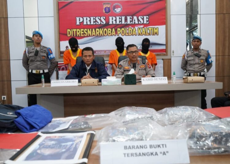 Polda Kaltim Gagalkan Peredaran Sabu 10,4 Kilo