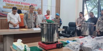 Polda Kaltim Musnahkan Sabu 10 Kilogram Hasil Ungkapan Lintas Provinsi