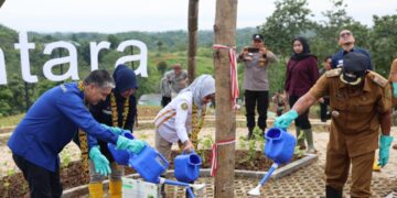 Kolaborasi Otorita IKN, SKK Migas, dan ENI Luncurkan Pembangunan Taman Buah Puspantara di Suko Mulyo