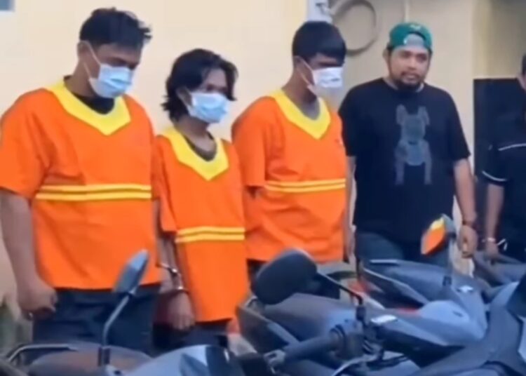 Tiga Maling Motor di Balikpapan Dibekuk Polisi