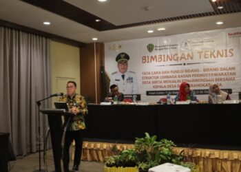 Bimtek Diklat Bina Bangsa (Diklanas) untuk Pemerintah Desa dan Badan Permusyawaratan Desa (BPD) pada Kamis, 5 September 2024, di Hotel Golden Tulip. (Foto : istimewa)
