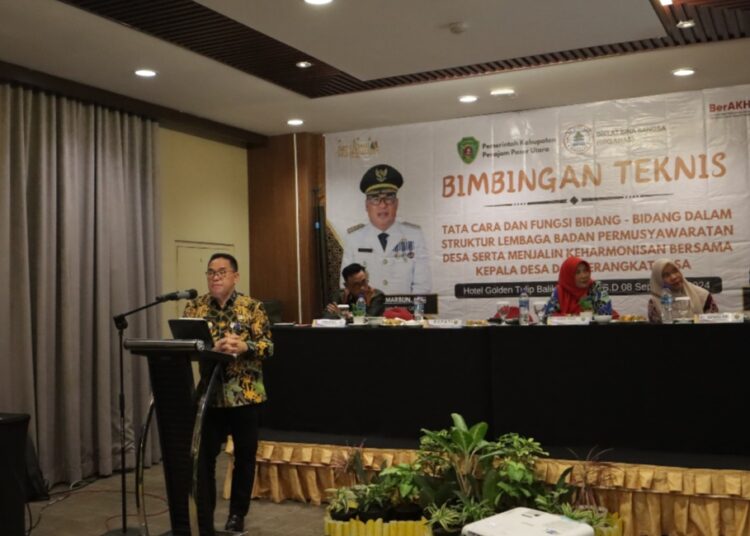 Bimtek Diklat Bina Bangsa (Diklanas) untuk Pemerintah Desa dan Badan Permusyawaratan Desa (BPD) pada Kamis, 5 September 2024, di Hotel Golden Tulip. (Foto : istimewa)