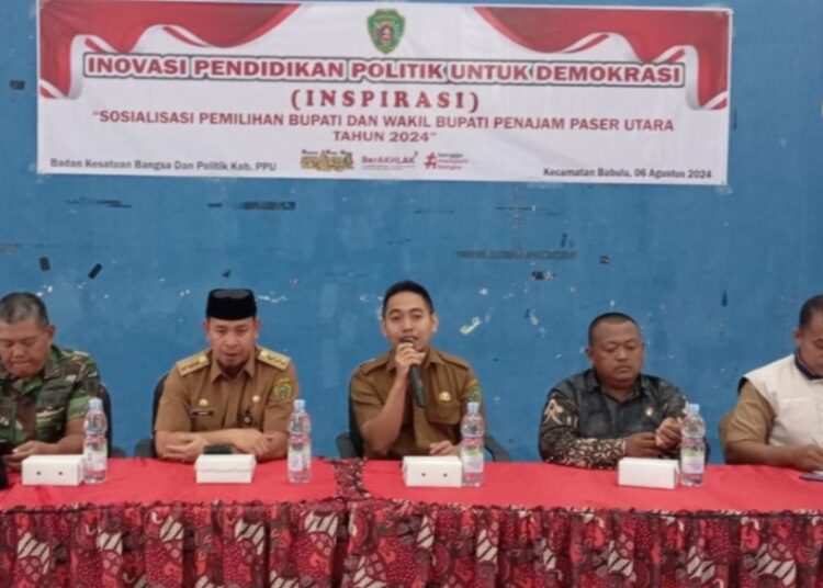 Bakesbangpol Kabupaten Penajam Paser Utara (PPU) melakukan sosialisasi Pemilihan Kepala Daerah (Pilkada) 2024 yang menargetkan pelajar. (Foto : istimewa)