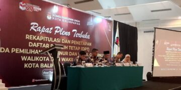 KPU Balikpapan Tetapkan 520.986 Pemilih dalam DPT Pilkada 2024
