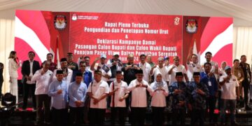 Sekda PPU, Tohar, hadiri rapat pleno terbuka untuk pengundian dan penetapan nomor urut pasangan calon Bupati dan Wakil Bupati PPU serta deklarasi kampanye damai. (Foto : istimewa)
