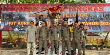 Batalyon A Pelopor Satbrimob Polda Kaltim Gelar Wajracyena Tangkas Memeriahkan HUT Ke-79 Korps Brimob Polri