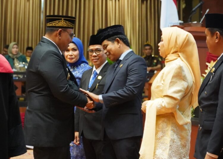 Zainal Arifin, menghadiri Rapat Paripurna pengucapan sumpah janji pimpinan DPRD Kabupaten PPU masa jabatan 2024–2029, Senin, 30 September 2024. (Foto : istimewa)