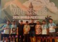 Para atlet muda Penajam Paser Utara (PPU) mencuri perhatian dunia olahraga dengan prestasi gemilang dalam kejuaraan dunia Indonesia Pickleball Federasi (IPF) di Bali. (Foto : istimewa)