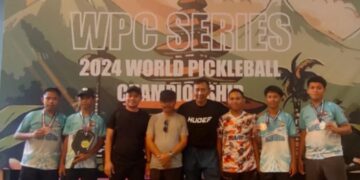 Para atlet muda Penajam Paser Utara (PPU) mencuri perhatian dunia olahraga dengan prestasi gemilang dalam kejuaraan dunia Indonesia Pickleball Federasi (IPF) di Bali. (Foto : istimewa)