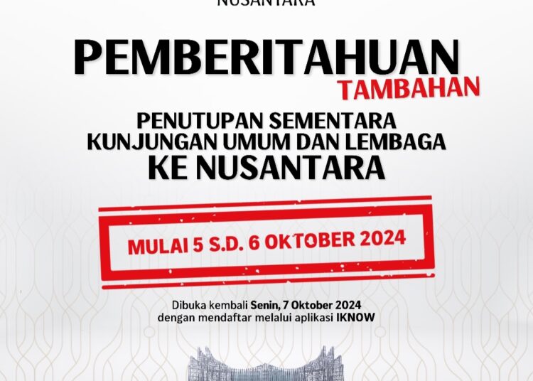 Penutupan Sementara Kunjungan ke IKN Selama Nusantara TNI Fun Run