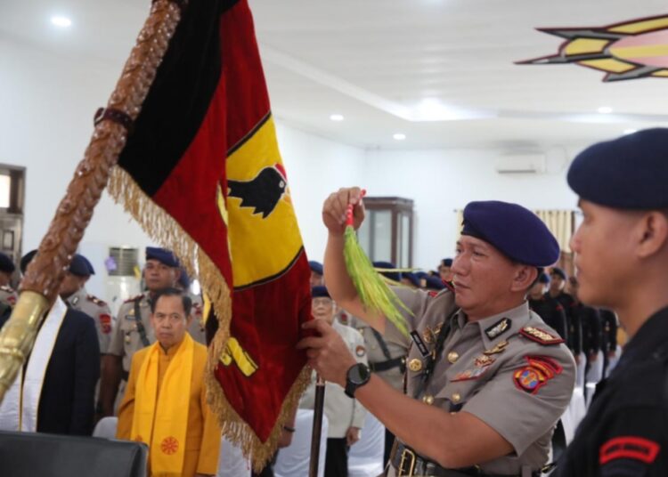 Peringatan HUT ke-79 Korps Brimob Polri, Tradisi Pensucian Dhuaja di Satbrimob Polda Kaltim