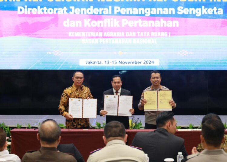 Perluas Kerja Sama, Kementerian ATR/BPN Gandeng Kementerian Pertahanan dan BIN dalam Upaya Pencegahan dan Penuntasan Tindak Pidana Pertanaha