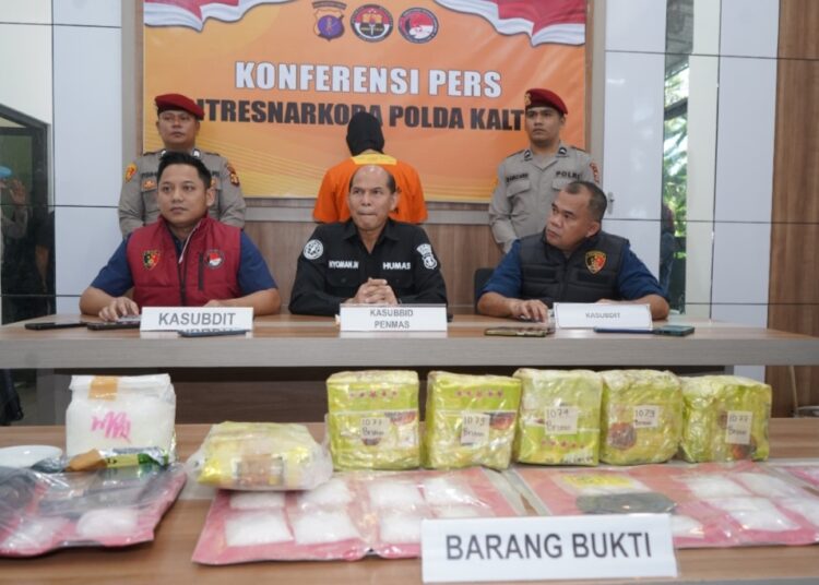 Polda Kaltim Gagalkan Peredaran Sabu 8 Kilogram, Ungkap Jaringan Internasional