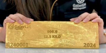 Pegadaian Galeri 24 Luncurkan Emas Batangan Denominasi 12,5 Kg