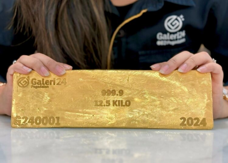 Pegadaian Galeri 24 Luncurkan Emas Batangan Denominasi 12,5 Kg