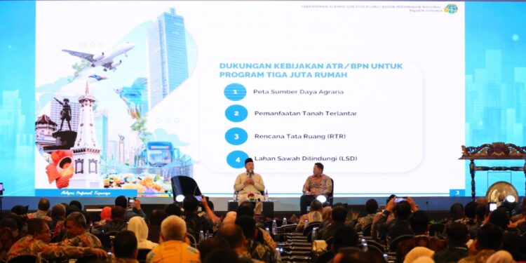 Beri Dukungan Kebijakan bagi Pembangunan Tiga Juta Rumah, Menteri Nusron Alokasikan 79 Ribu Hektare Tanah dari Tanah Telantar