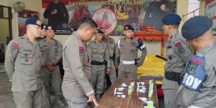 Batalyon A Pelopor Brimob Polda Kaltim Gelar Tes Urine Acak Anggotanya Dadakan, Ini Hasilnya