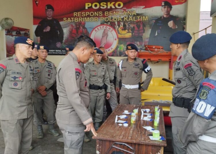 Batalyon A Pelopor Brimob Polda Kaltim Gelar Tes Urine Acak Anggotanya Dadakan, Ini Hasilnya