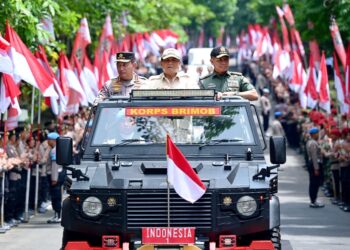 Presiden Prabowo Disambut Meriah di Pembukaan Apel Kasatwil Polri 2024