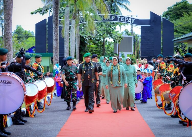 Pangdam VI/Mulawarman Tinjau Yonif 600/Modang, Tegaskan Peningkatan Kesiapsiagaan Satuan