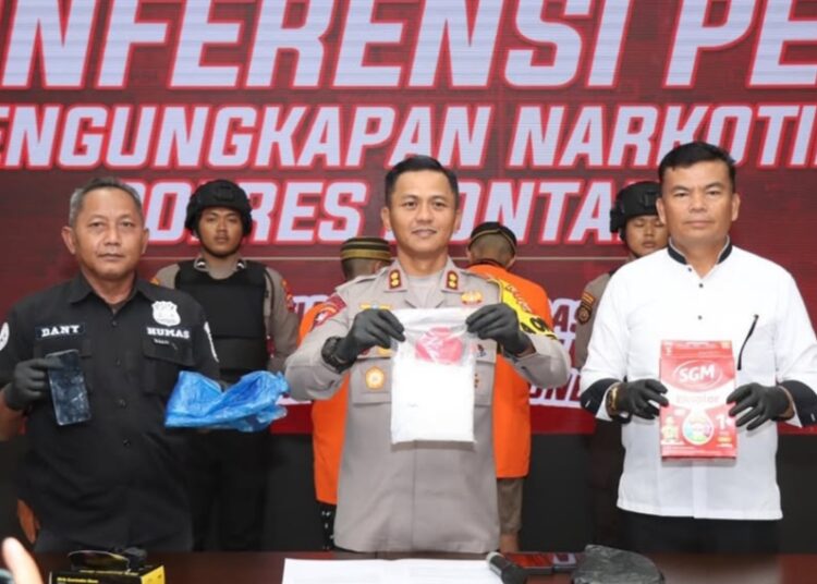 Polres Bontang Amankan 503 Gram Sabu dalam Kotak Susu