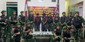 Yonzipur 8/SMG Gagalkan Penyelundupan Narkotika di Perbatasan RI-Malaysia