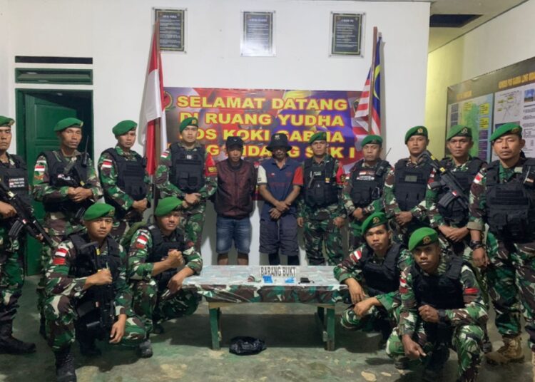 Yonzipur 8/SMG Gagalkan Penyelundupan Narkotika di Perbatasan RI-Malaysia