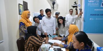 Tinjau Puskesmas Remaja Kota Samarinda, Wapres Saksikan Program Pemeriksaan Kesehatan Gratis