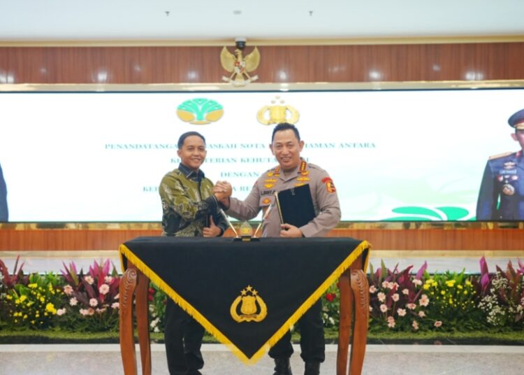 Polri Perpanjang Kerja Sama dengan Kementerian Kehutanan untuk Lindungi Hutan dari Karhutla dan Kejahatan Lingkungan