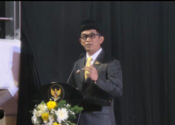 Wali Kota Balikpapan, Rahmad Mas'ud, saat menyampaikan pidato