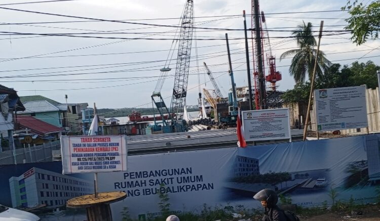 Lokasi pembangunan Rumah Sakit di kawasan Balikpapan Barat