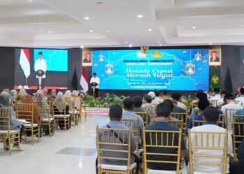 Pengajian Gabungan Amaliah Ramadan bagi Aparatur Sipil Negara (ASN) di lingkungan Pemerintah Kota Balikpapan pada Jumat 7 Maret 2025.