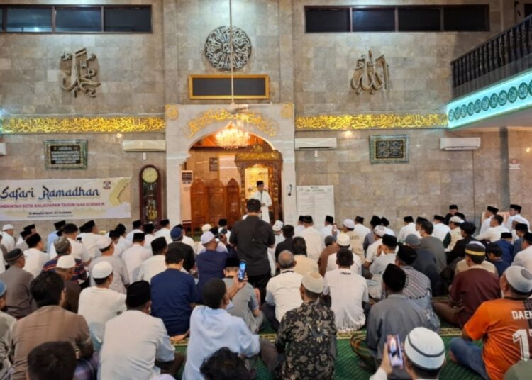 Safari Ramadan 1446 Hijriah di Masjid Jami' As Suadaa pada Senin malam, 10 Maret 2025.