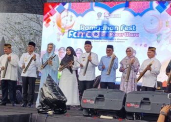 Kegiatan Ramadan Fest 1446 Hijriah di kawasan Islamic Center Masjid Agung Al-Ikhlas, Penajam Paser Utara (PPU)