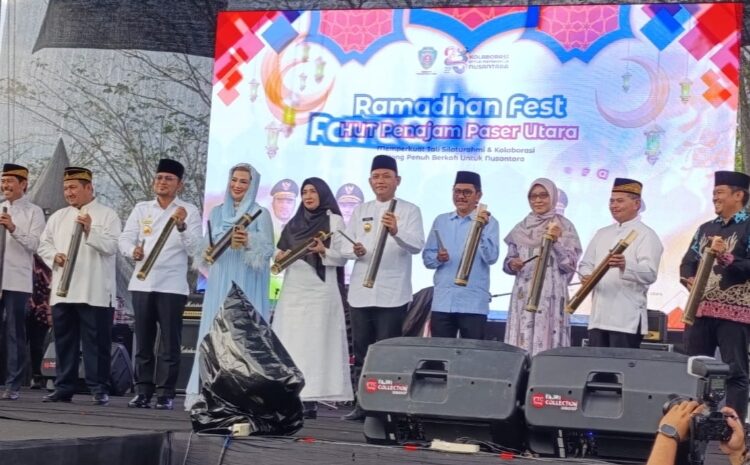 Kegiatan Ramadan Fest 1446 Hijriah di kawasan Islamic Center Masjid Agung Al-Ikhlas, Penajam Paser Utara (PPU)