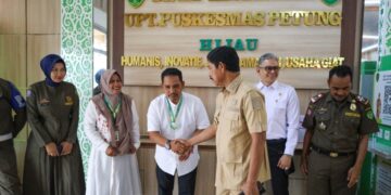 Inspeksi mendadak (sidak) ke UPT Puskesmas Petung, Kecamatan Penajam