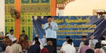 Safari Ramadan di Masjid Nurul Iman, Desa Babulu Laut, Kecamatan Babulu