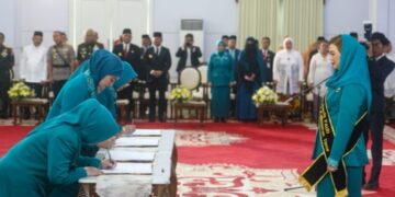 Istri Bupati Penajam Paser Utara (PPU), Dewi Yuliana, resmi dilantik