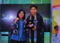 Kepala Disparpora Balikpapan, Ratih Kusuma, bersama Dafa Zaidan El Fikri
