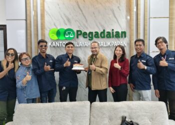 Rayakan HUT ke-124 Pegadaian, JMSI Balikpapan Silaturahmi ke PT Pegadaian Kanwil IV Balikpapan
