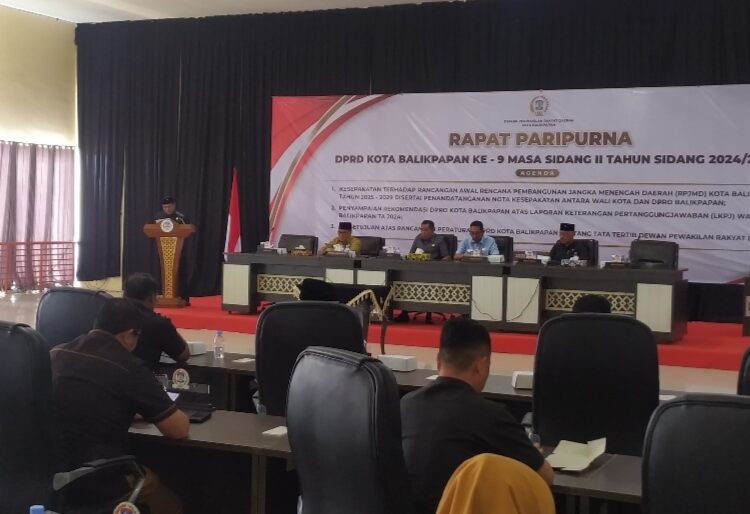 Paripurna ke-9 DPRD Balikpapan Bahas RPJMD, LKPJ, dan Tata Tertib Dewan