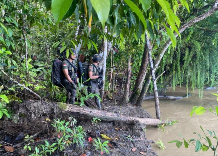 Brimob Sisir Zona Merah Cari Iptu Tomi Marbun di Hutan Moskona Barat