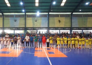 Kepala Dinas Pemuda, Olahraga, dan Pariwisata (Disporapar) Kota Balikpapan, Ratih Kusuma, membuka Liga Futsal AAFI Regional Balikpapan 2 pada Minggu, 4 Mei 2025, di Balikpapan Sport Center
