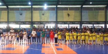 Kepala Dinas Pemuda, Olahraga, dan Pariwisata (Disporapar) Kota Balikpapan, Ratih Kusuma, membuka Liga Futsal AAFI Regional Balikpapan 2 pada Minggu, 4 Mei 2025, di Balikpapan Sport Center