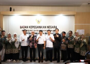 Kunjungan Wakil Bupati Abdul Waris Muin di Gedung UPT BKN Balikpapan, Rabu 30 April 2025