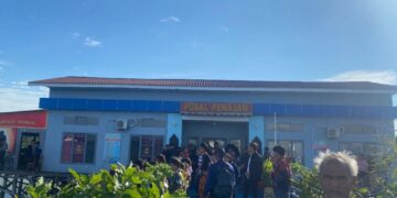 Suasana di Posal Penajam pasca tenggelamnya KMP Muclisa