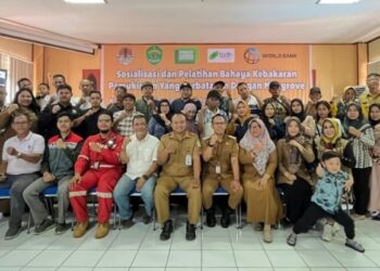 Sosialisasi dan Pelatihan Bahaya Kebakaran Permukiman pada Selasa, 6 Mei 2025.